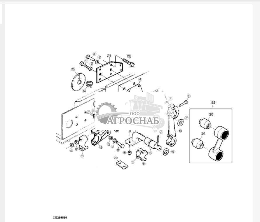 Подвеска зерноочистки 